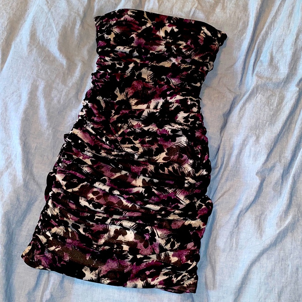 Floral Mini Tube Top Dress